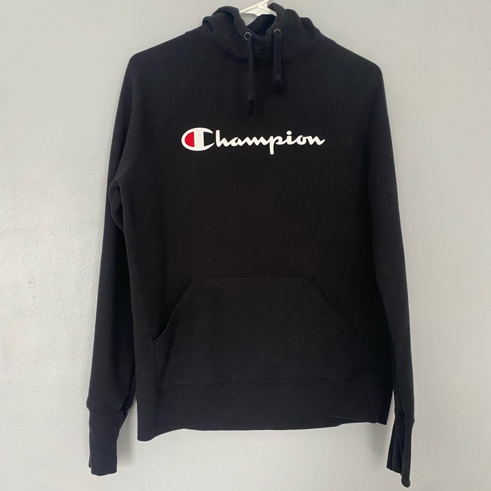 Black champion hoodie (Juniors small)